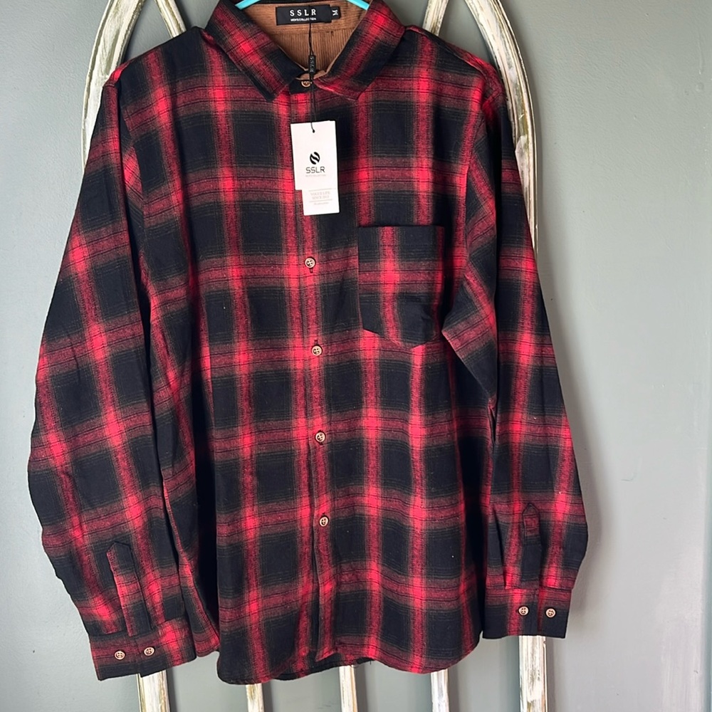 Men’s Size M SSLR Flannel Button Down Shirt
